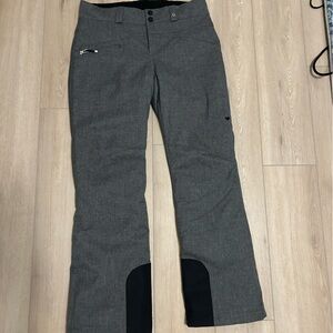 Gray Ski Pants with Black Accents